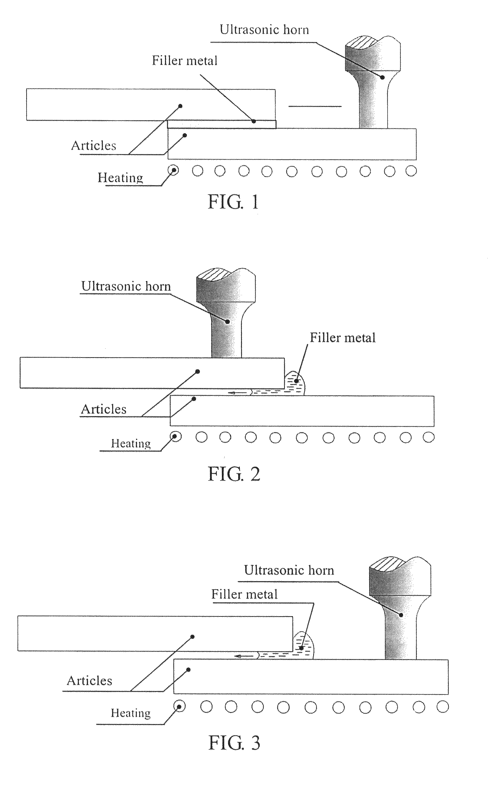 Ultrasonic brazing of aluminum alloy and aluminum matrix composite