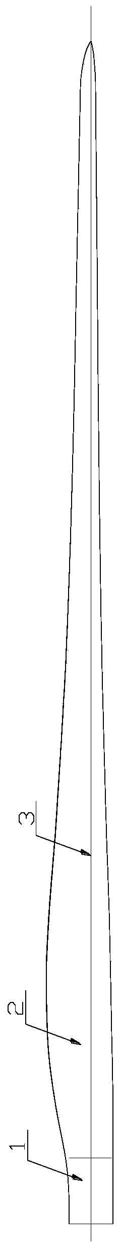 Male mold of blade mold and its modification method, adjustment method of blade pre-bending