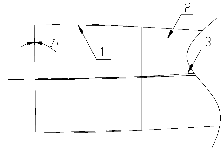 Male mold of blade mold and its modification method, adjustment method of blade pre-bending