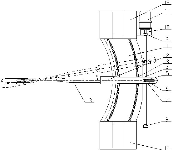 Wind tunnel incidence angle mechanism