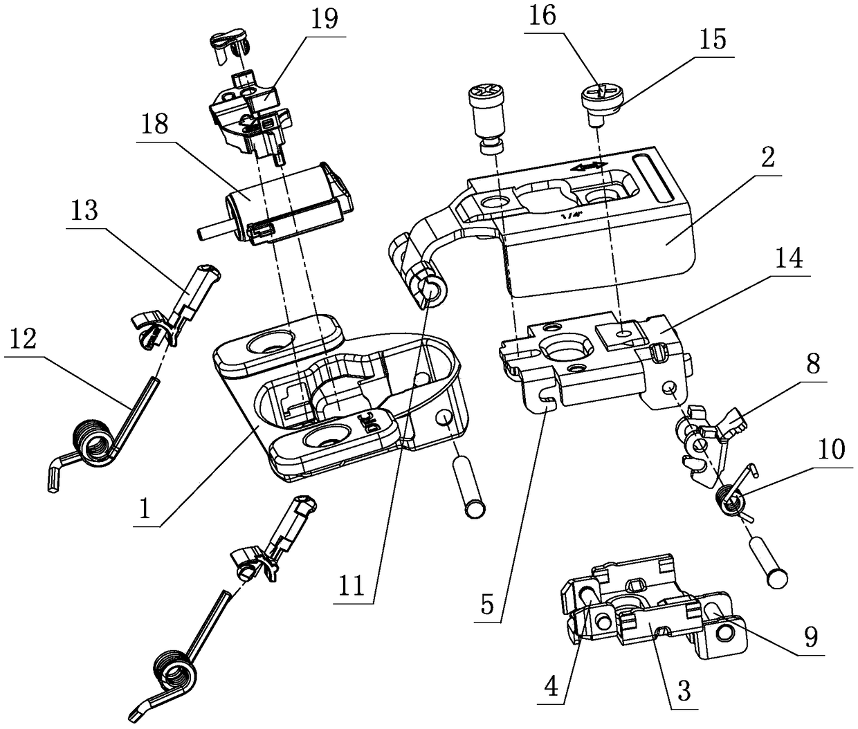 A quick disassembly and assembly structure for furniture hinges