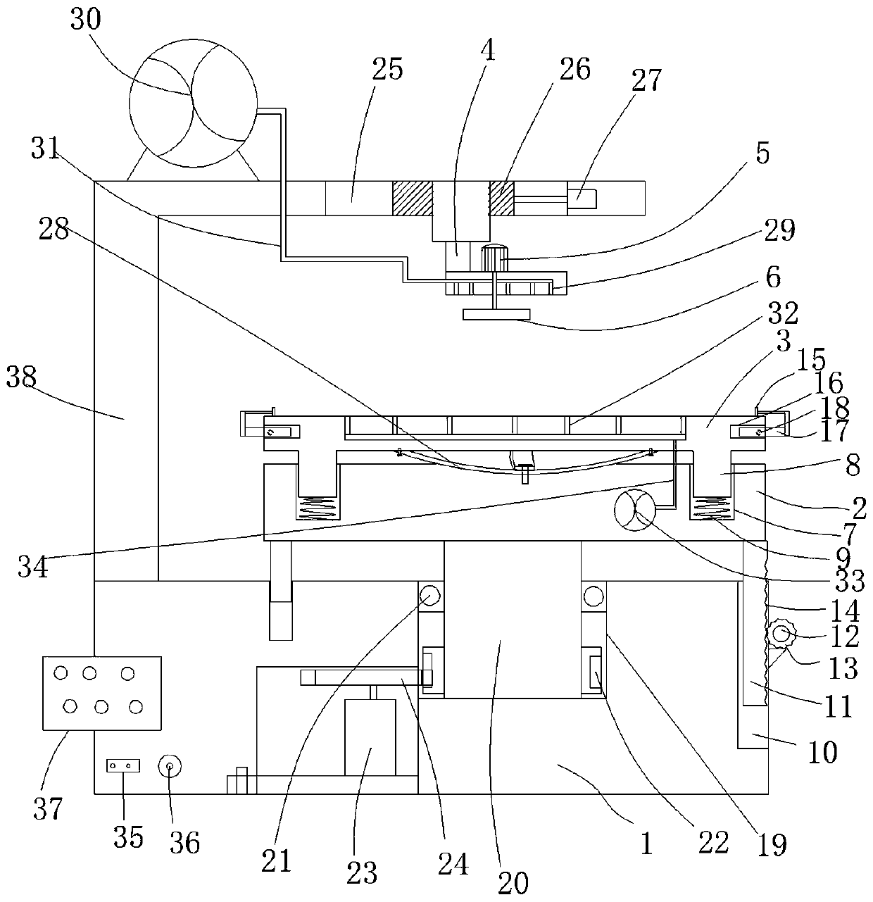 Adjustable type plastic plate grinding equipment