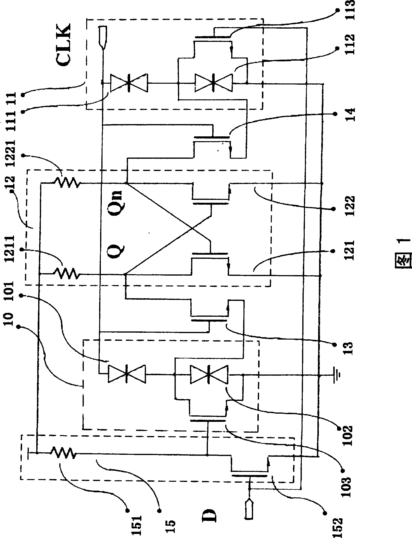 D trigger for resonance tunnel-through diode