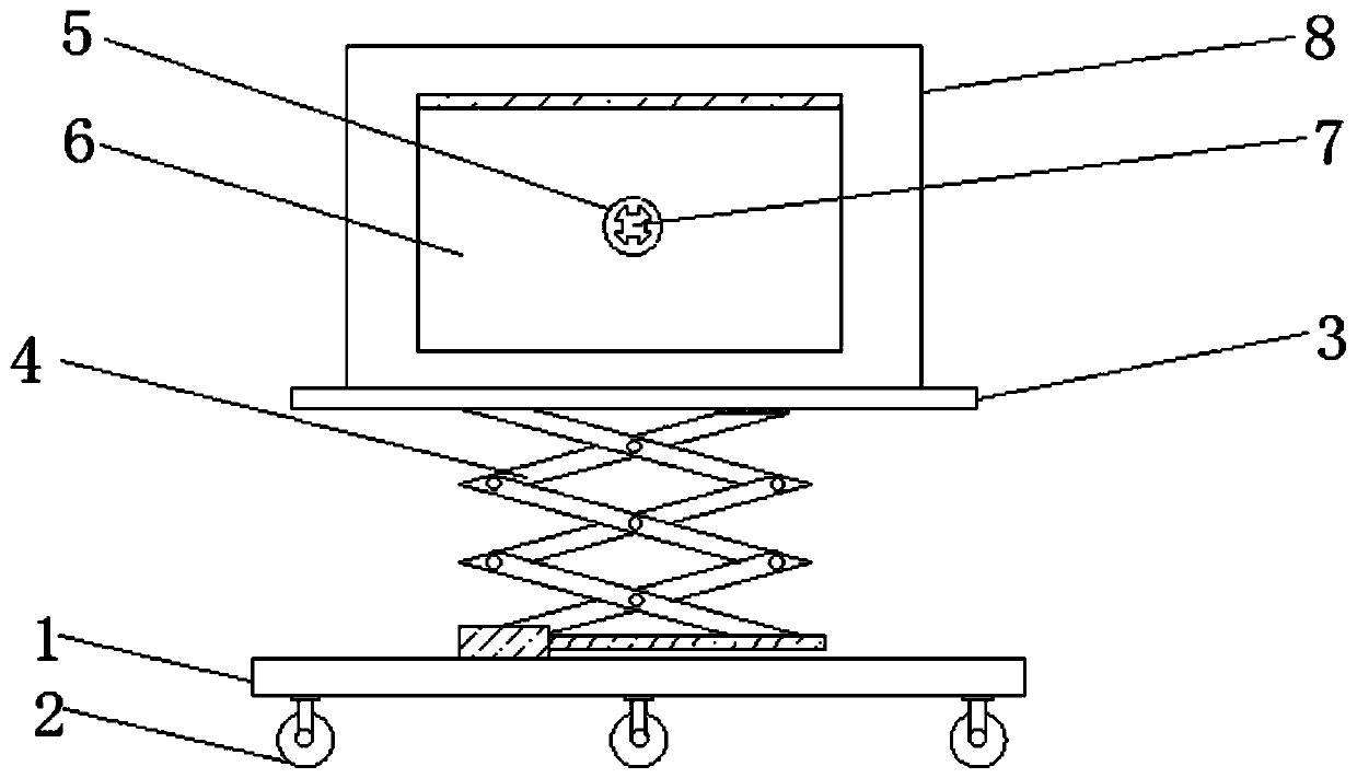 Frame for taking up and paying off cables