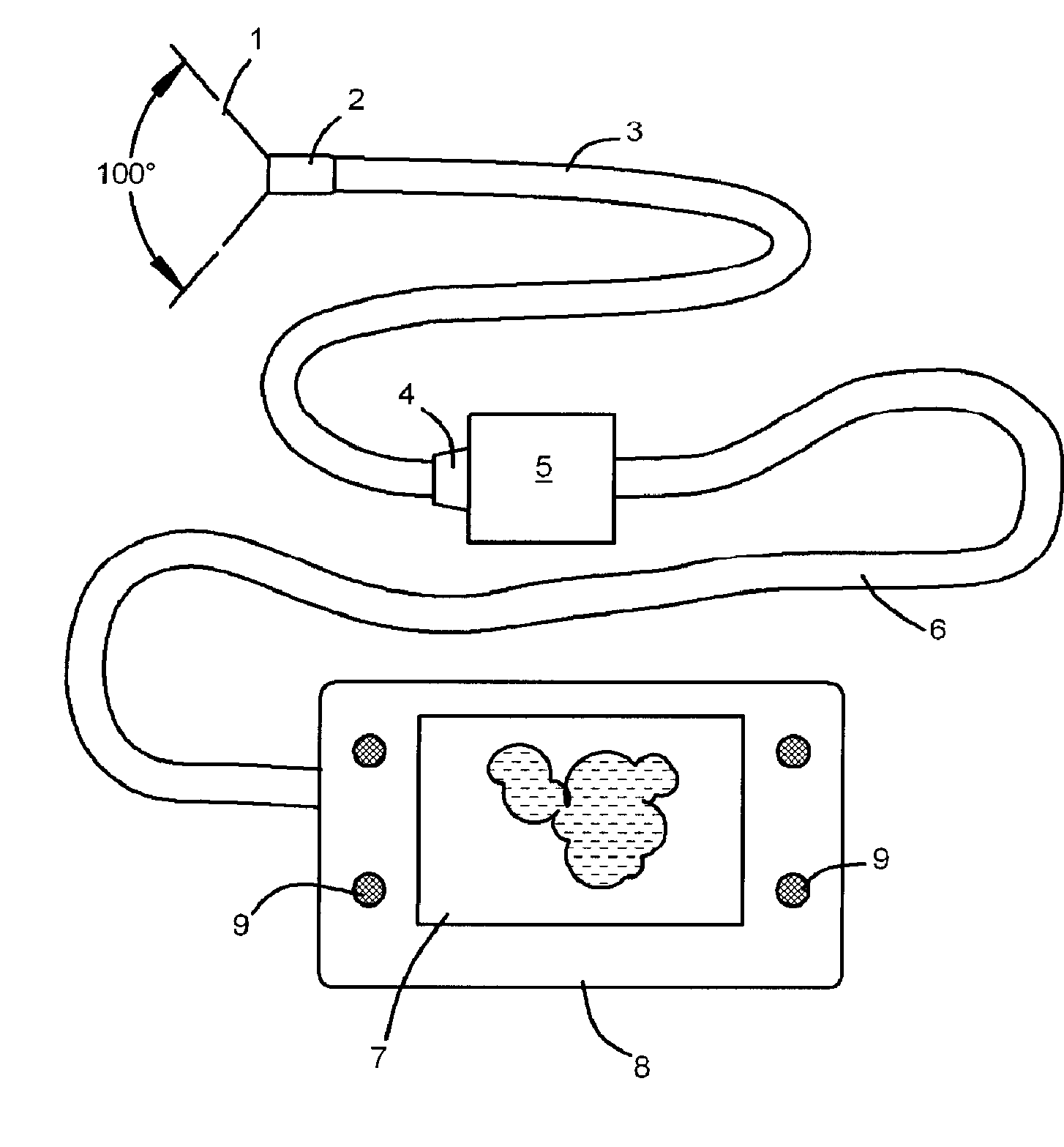 Portable endoscope for intubation