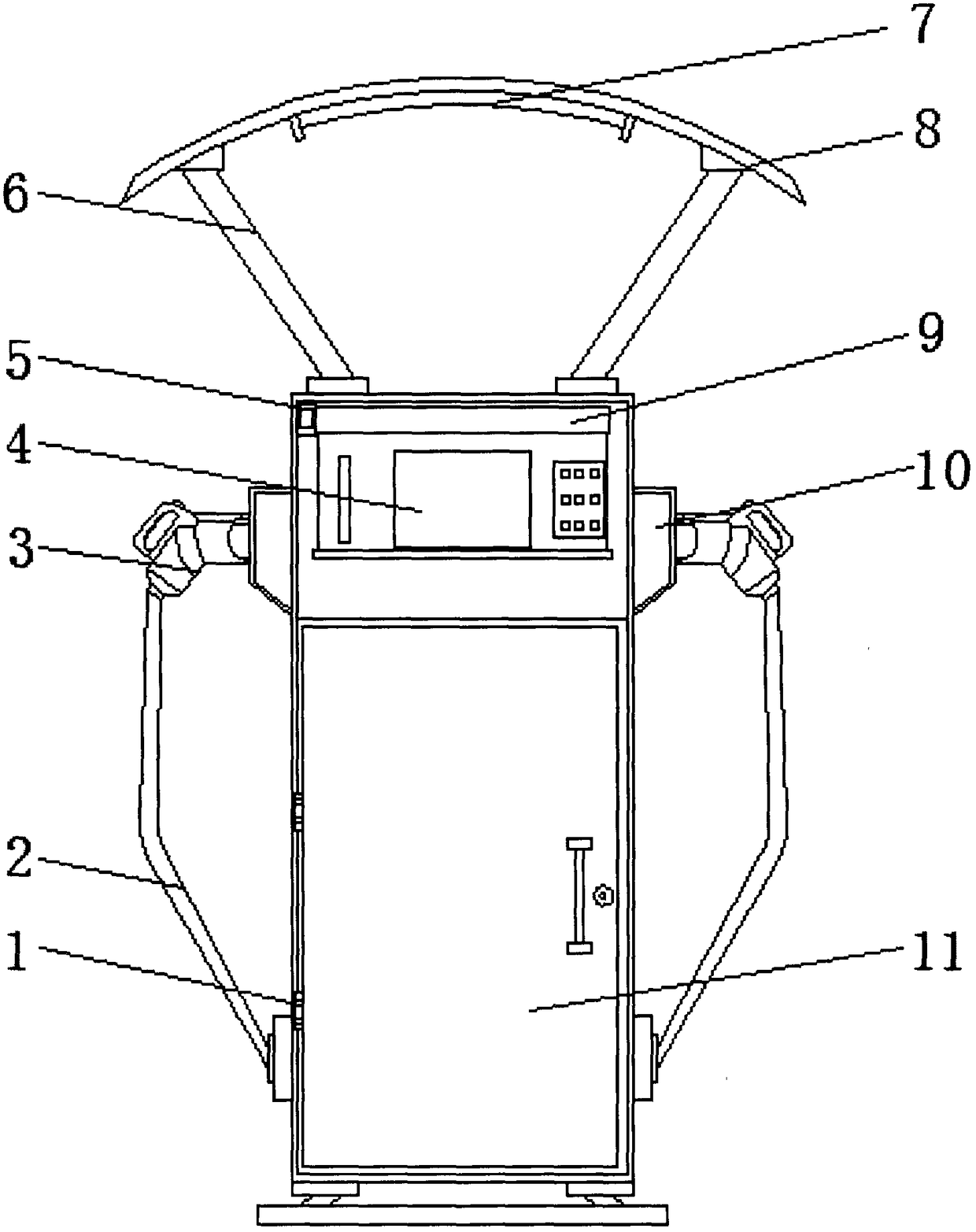 Quick charging pile used for electric automobile