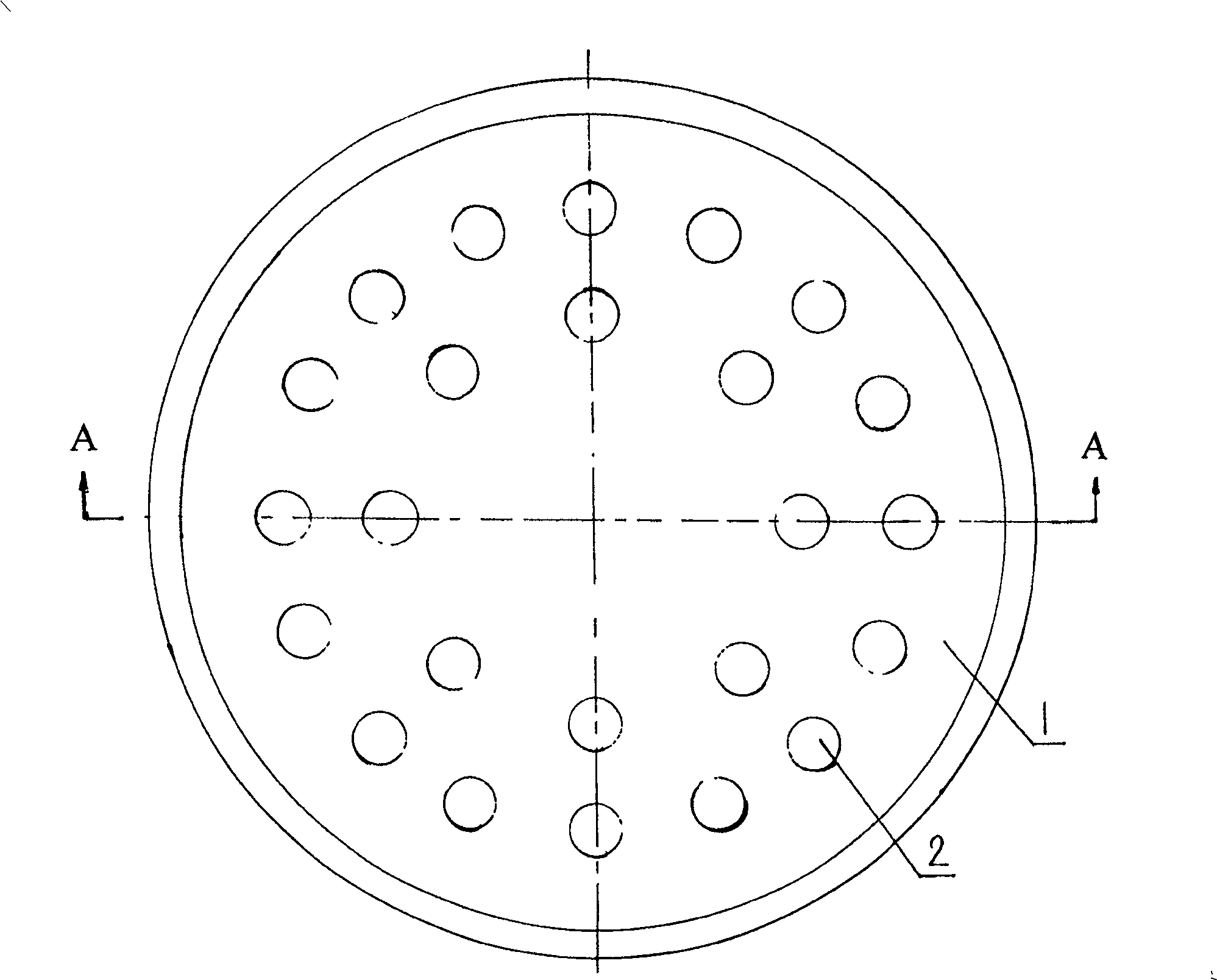 Transducer for supersonic tumor curing instrument