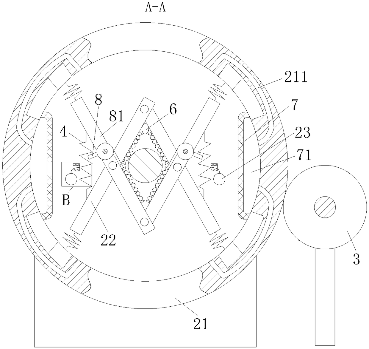 Steel bar straightening and cutoff machine