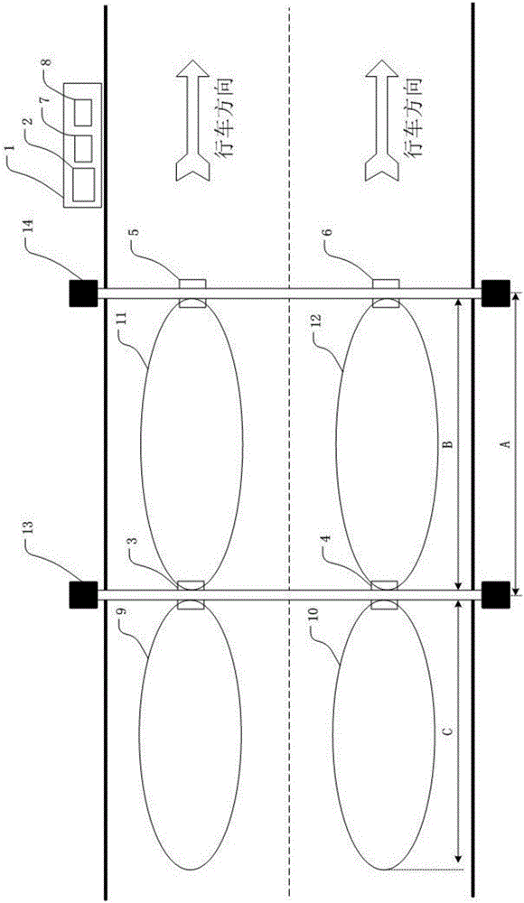 Free-flow electronic non-stop toll lane system and method based on continuous processing