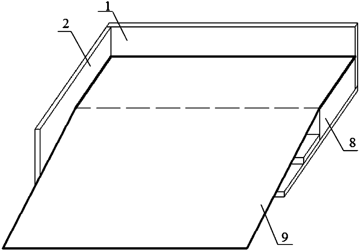 Packing box manual locating, gluing and board sticking method