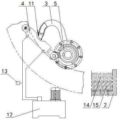 Liquid skimming device of scraper centrifugal machine