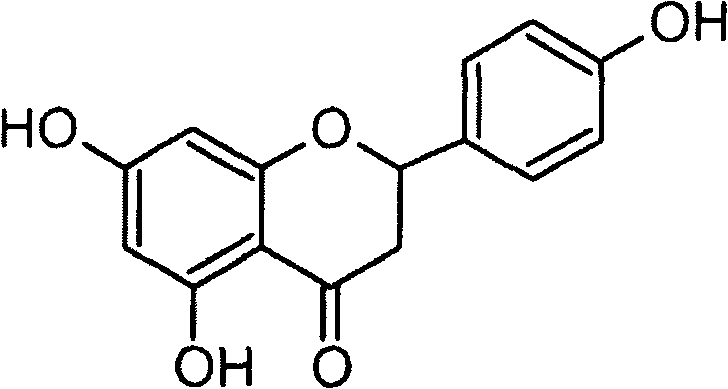 Application of naringenin in preparation of medicine for curing pneumonia