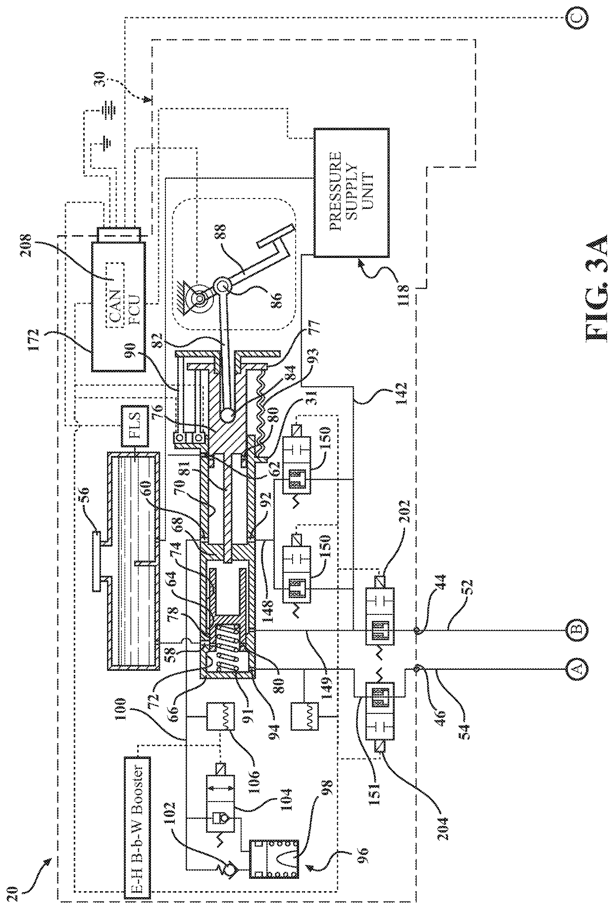 Electro-hydraulic brake system including isolation valves