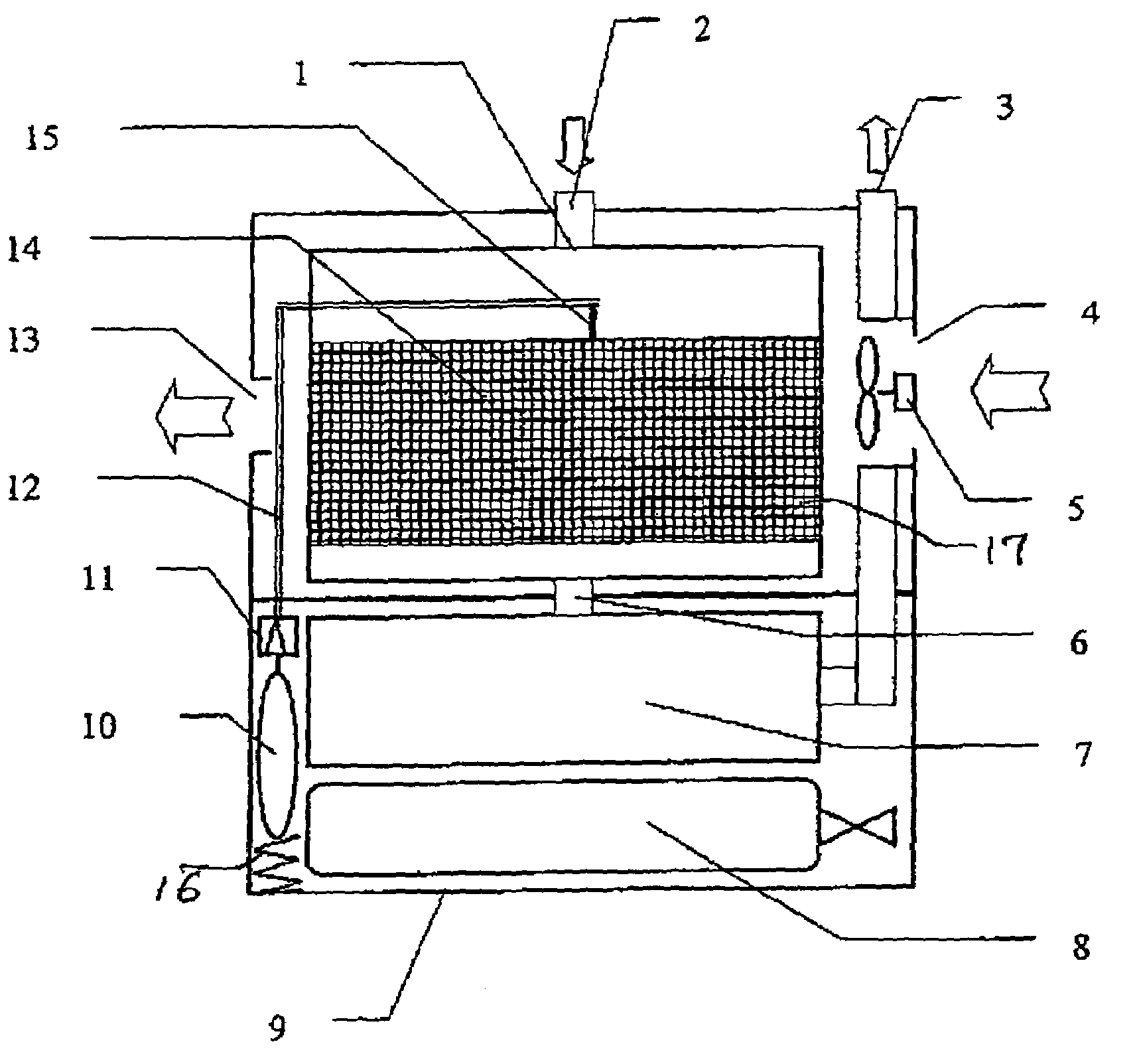 Breathing equipment with a circuit for breathing gas