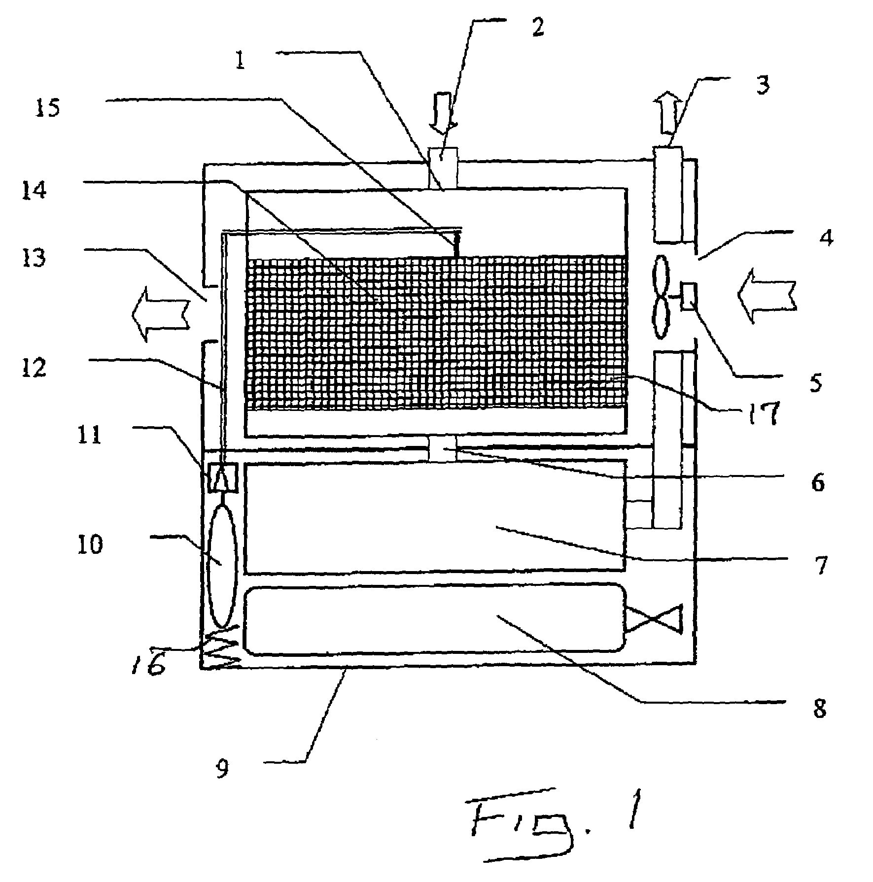 Breathing equipment with a circuit for breathing gas