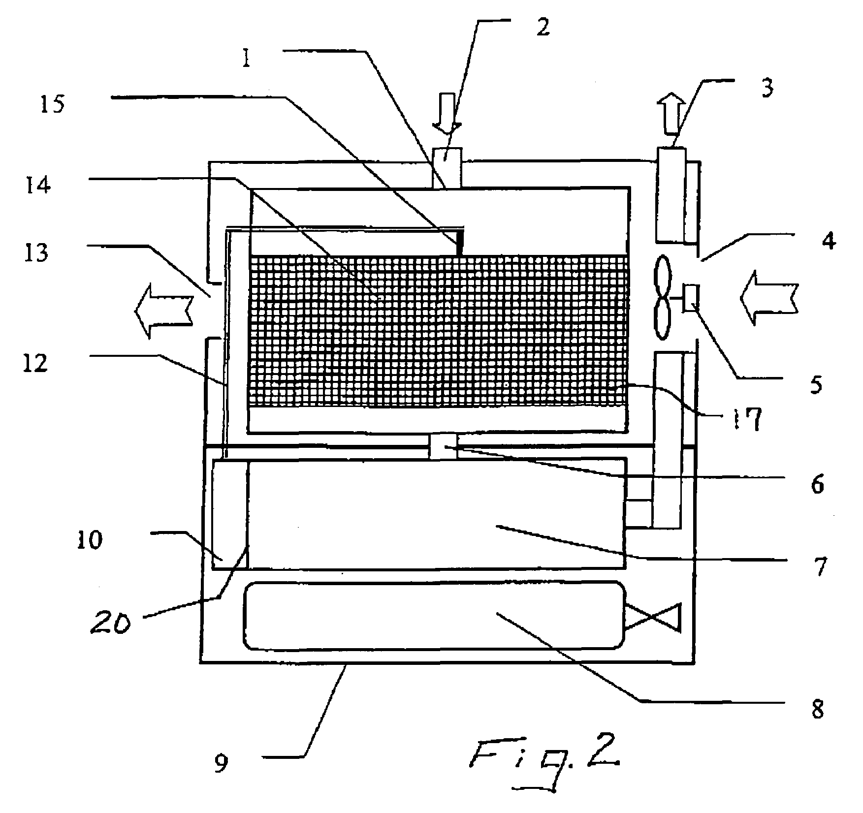 Breathing equipment with a circuit for breathing gas