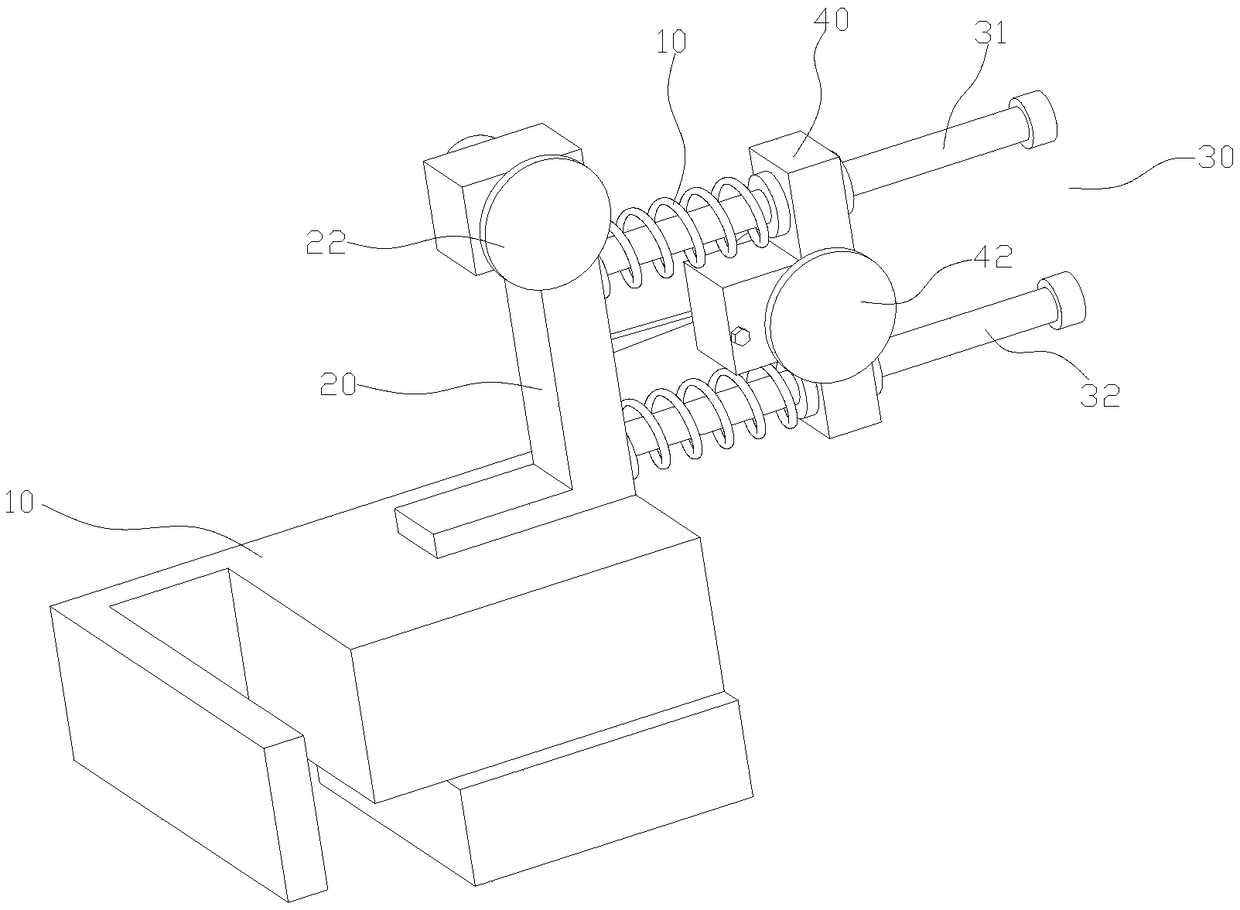 Bilateral tensioning device for wire electrode of synchronous wire-cut electric discharge machine tool