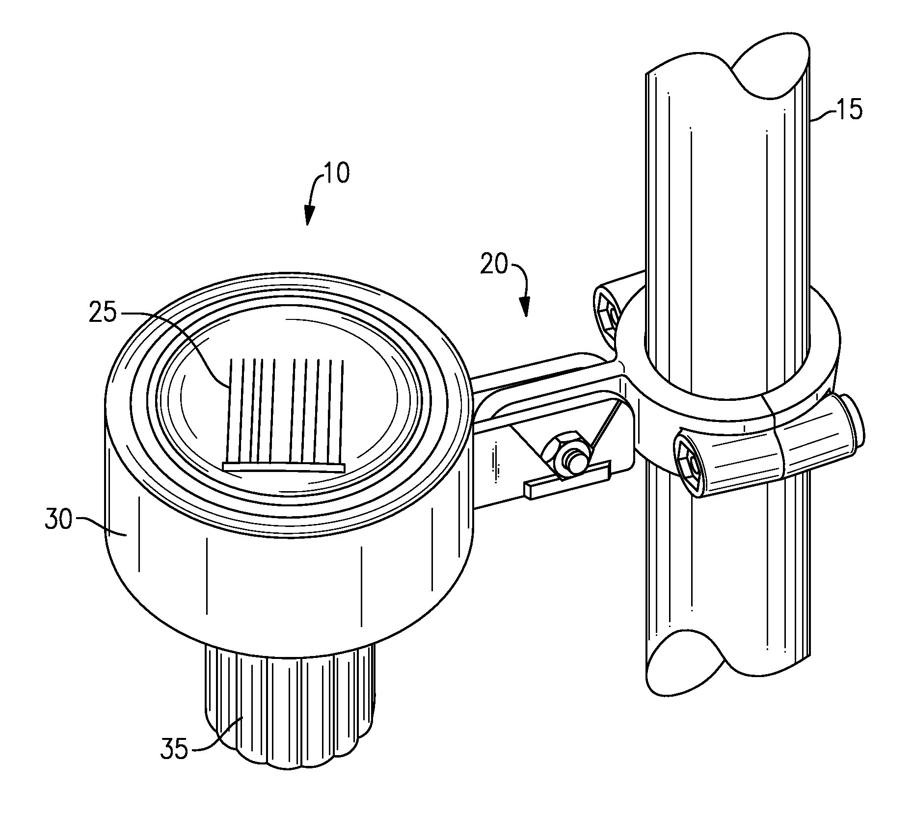 Marine light holder