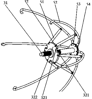 Elastic rod guiding type capsule endoscopy robot parking and pose adjusting device and method