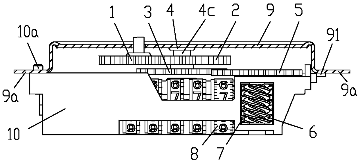 A gas meter with accurate counting and anti-demolition structure