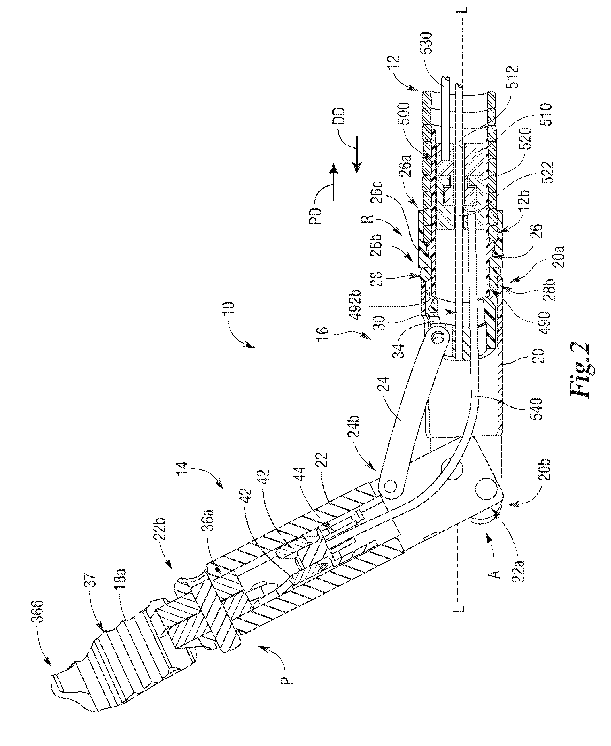 Rotational coupling device for surgical instrument with flexible actuators