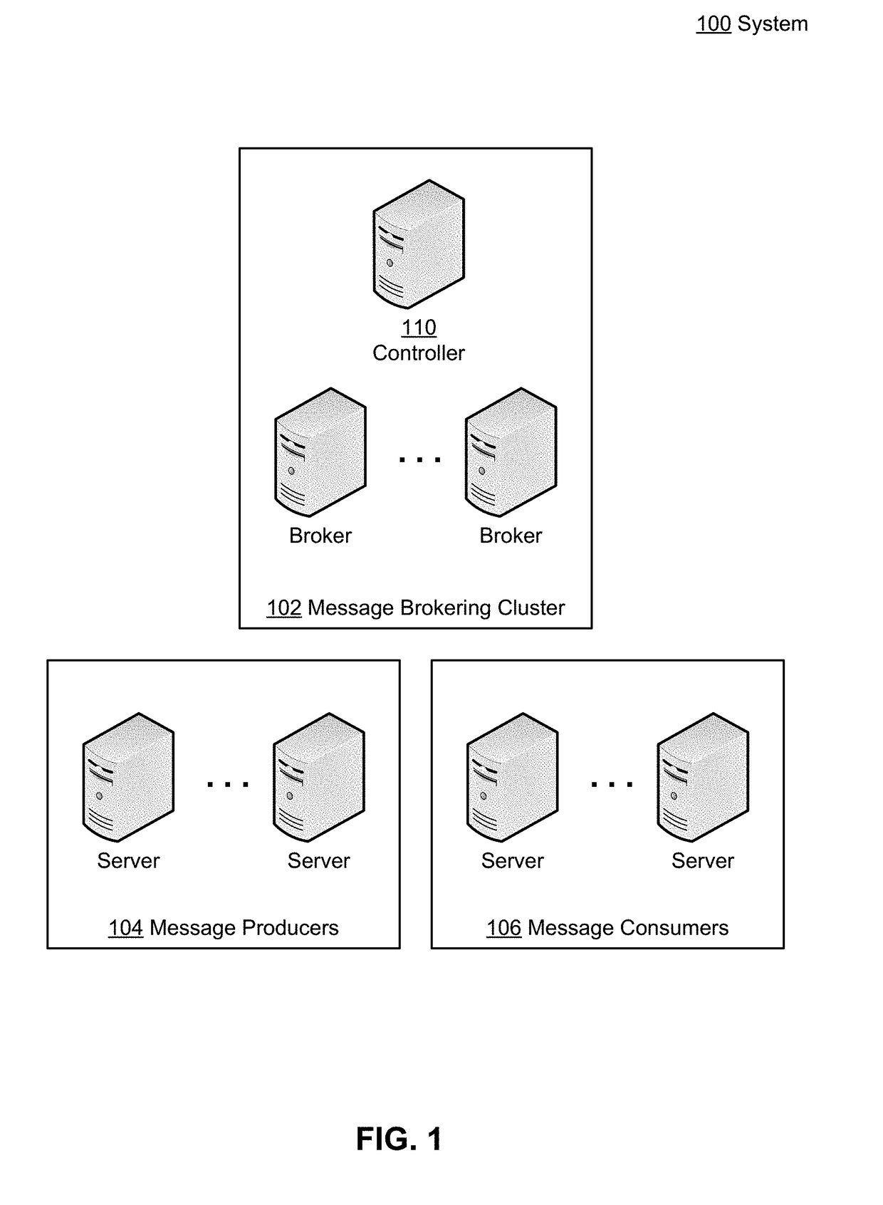 Large message support for a publish-subscribe messaging system