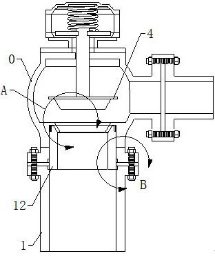 A diaphragm type mud discharge valve