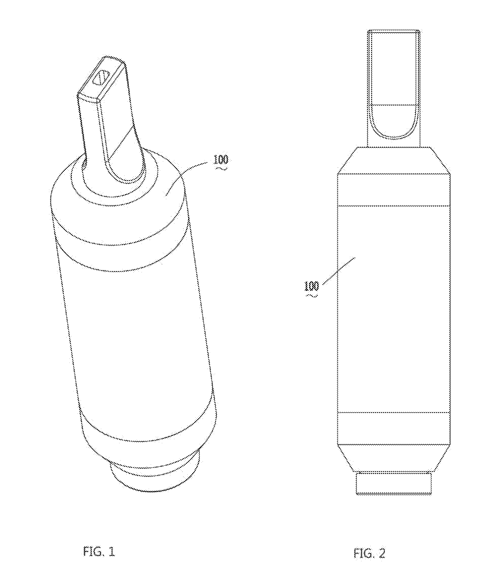 Electronic cigarette with a built-in battery rod