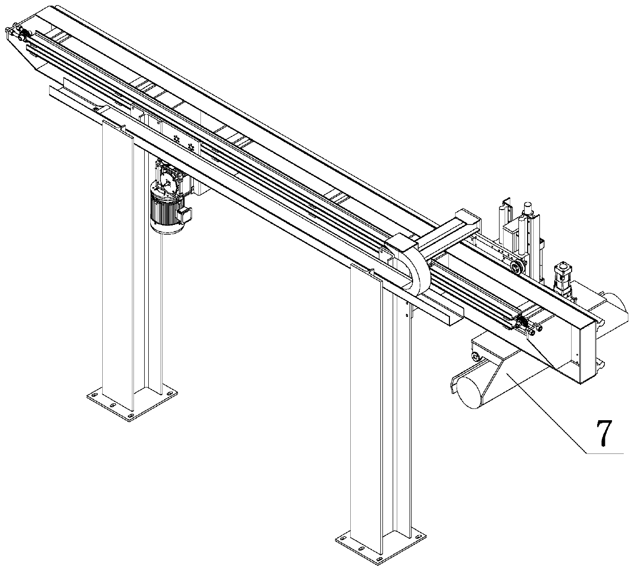 Mechanical hand short bar conveying device