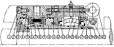 Double mechanical sealing method and double mechanical sealing device for kettle gas films