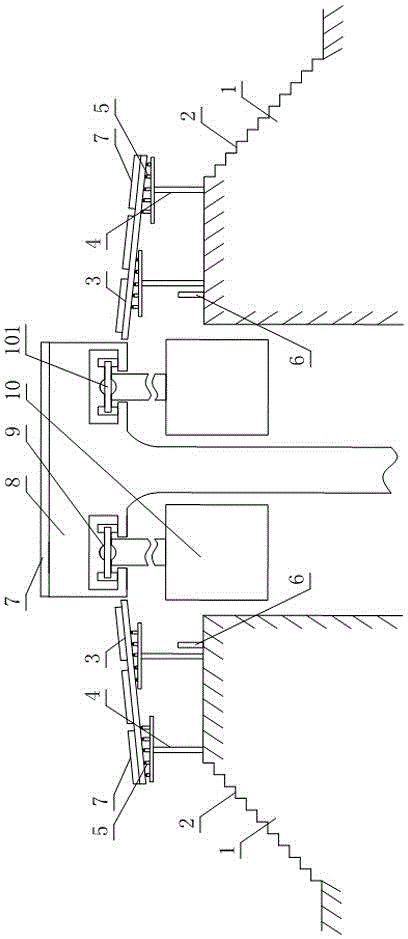 New energy resource extended-range-type aerial track train and sky train system using train