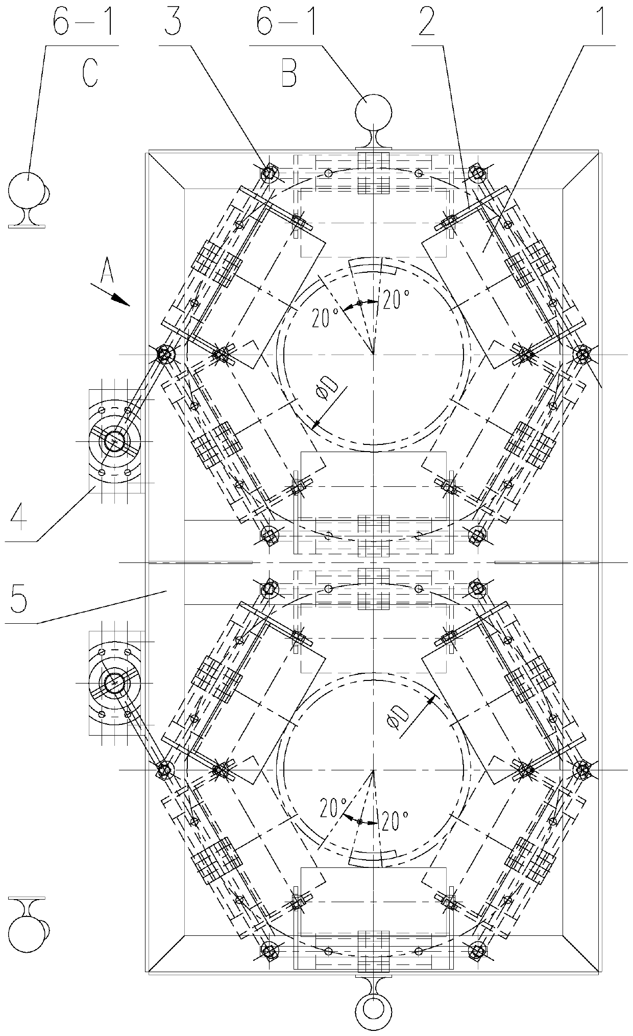 Intelligent deflection adjusting device applied to circular-pipe-belt conveyor