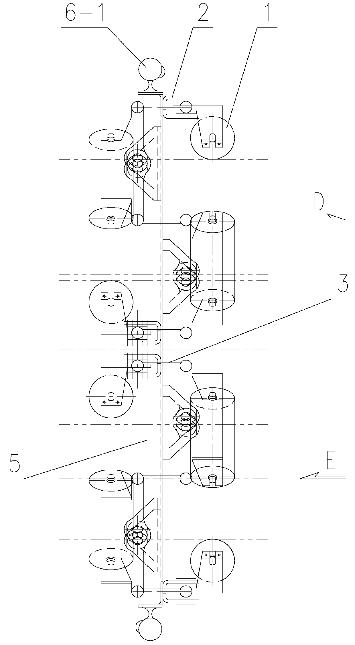 Intelligent deflection adjusting device applied to circular-pipe-belt conveyor