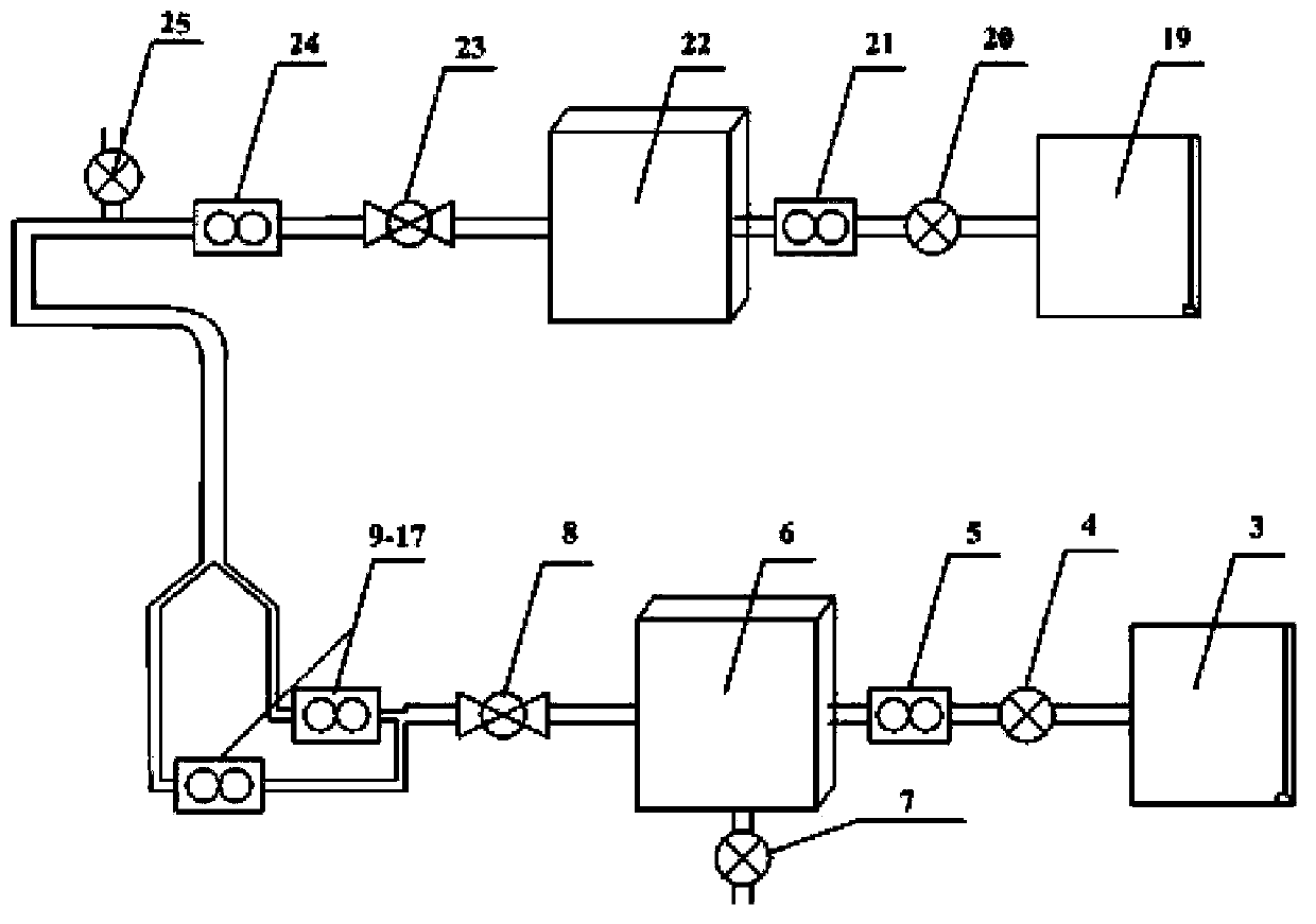 Experiment device for measuring real human body upper respiratory tract model flow field pressure