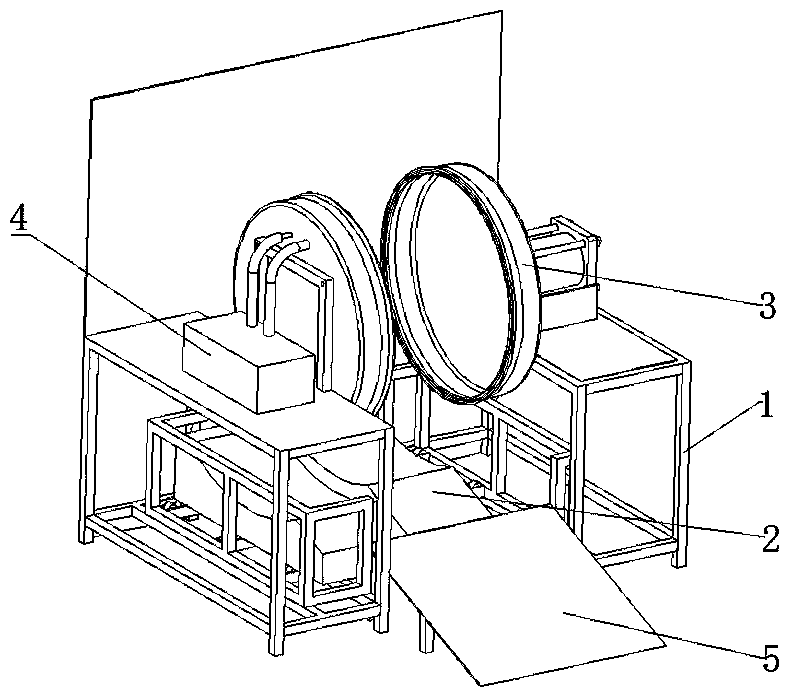 Full-automatic equipment for inflating tubeless tire