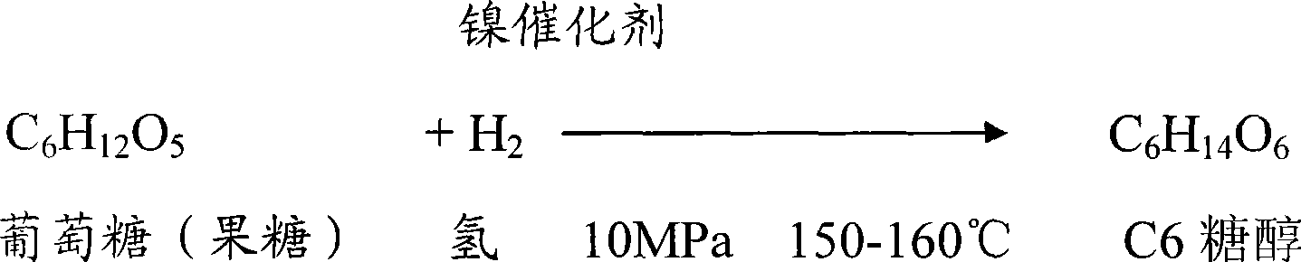 Method for producing low carbon chemical ethanol from C6 sugar alcohol