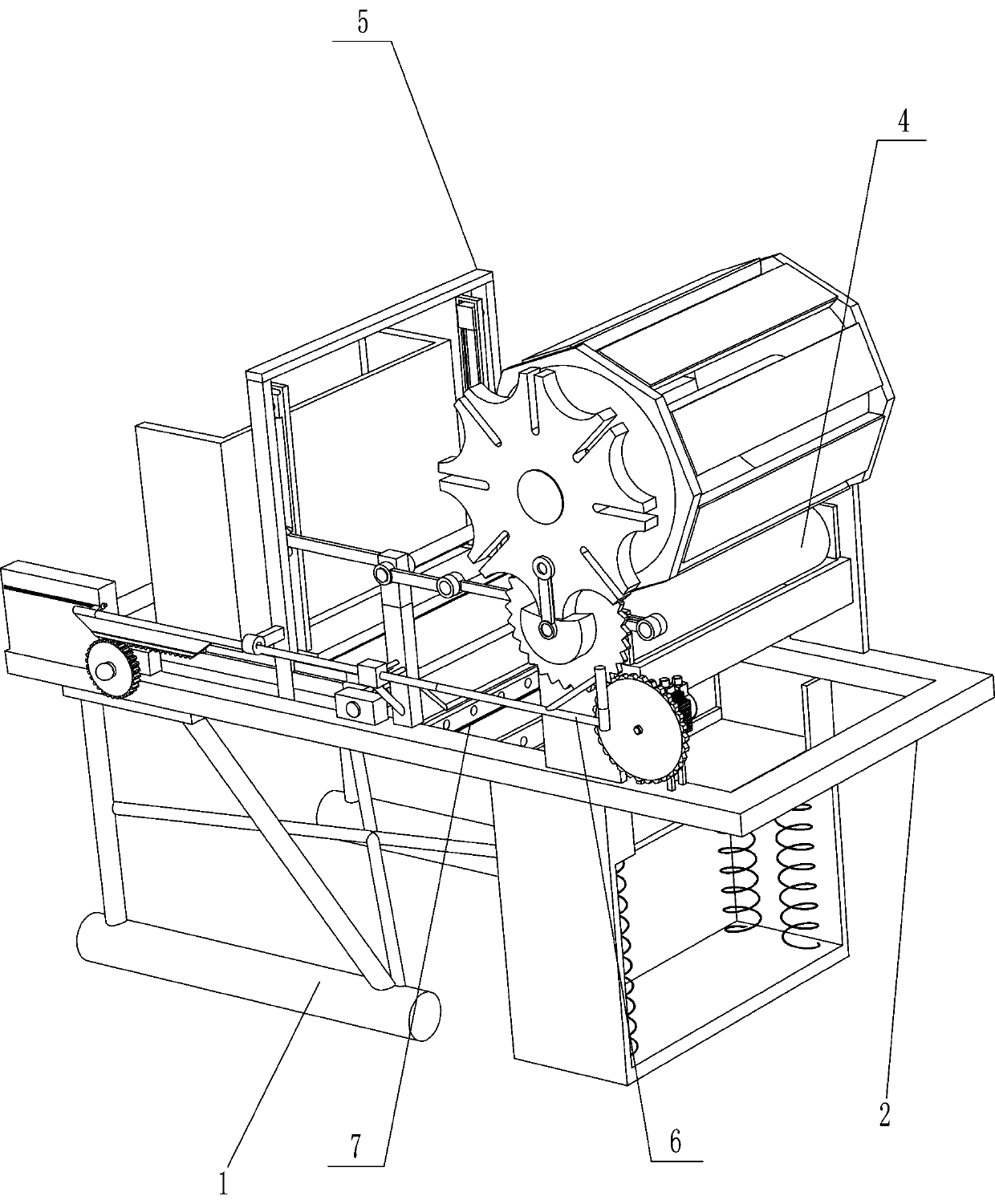 Automatic label printing equipment for plastic-wood panel