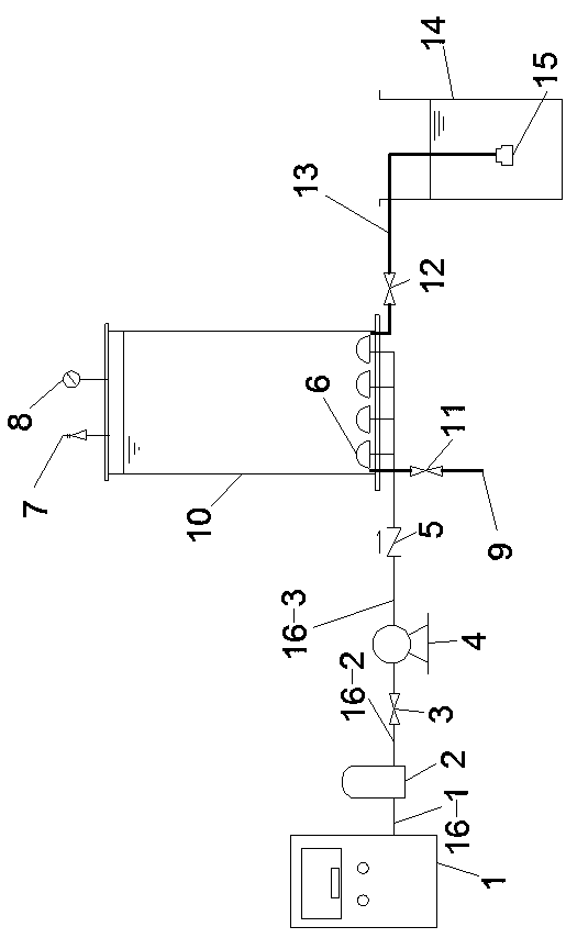 Pressurized dissolved gas enhanced ozone pre-oxidation capability device and processing method thereof