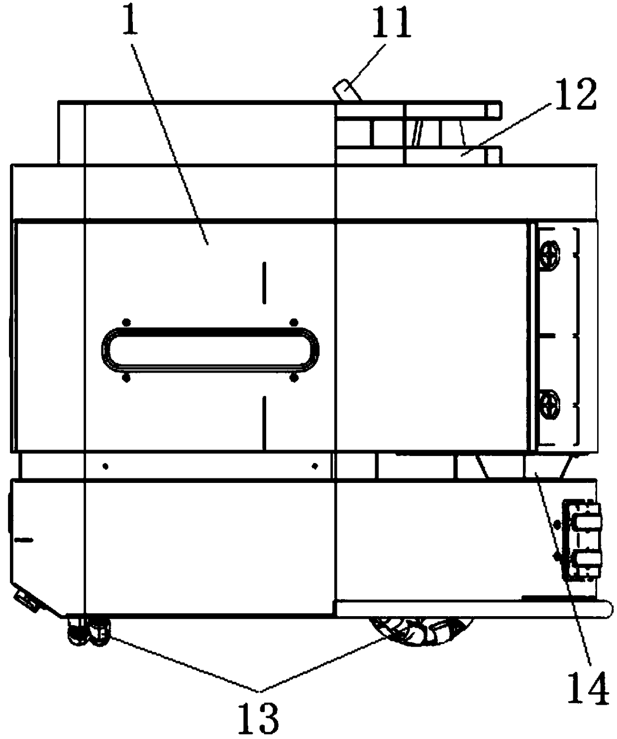 Automatic induction positioning charging skip transportation robot