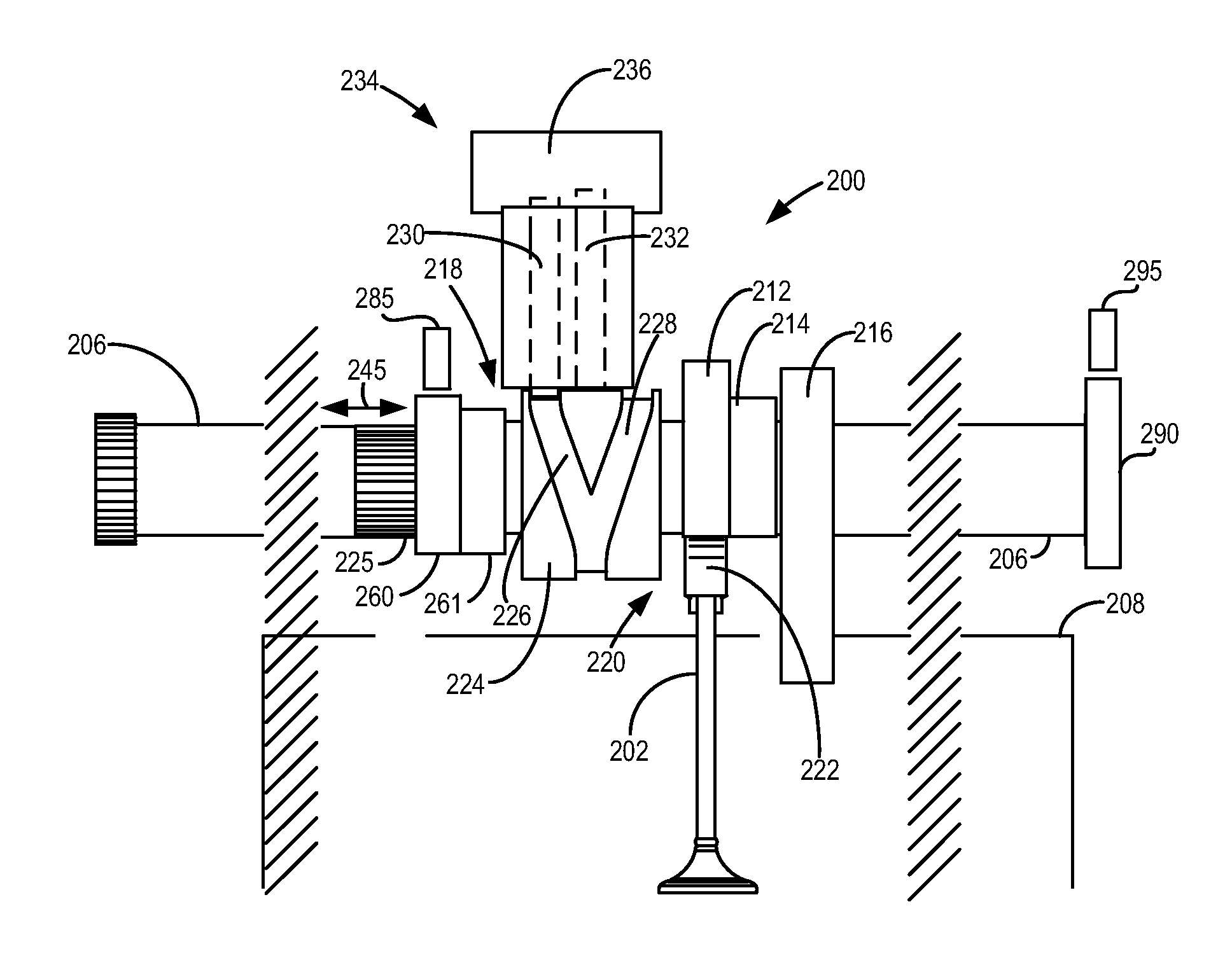 Position detection for lobe switching camshaft system