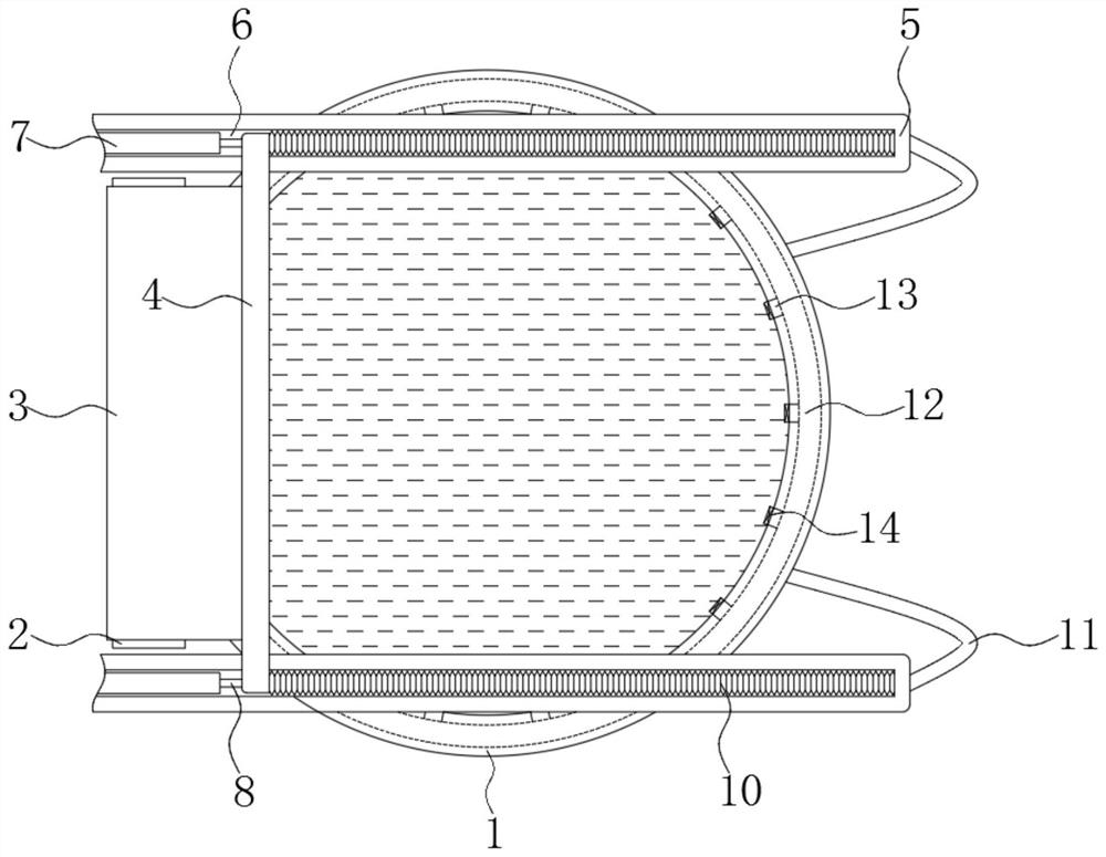 A high-temperature self-protection type microbial treatment pool