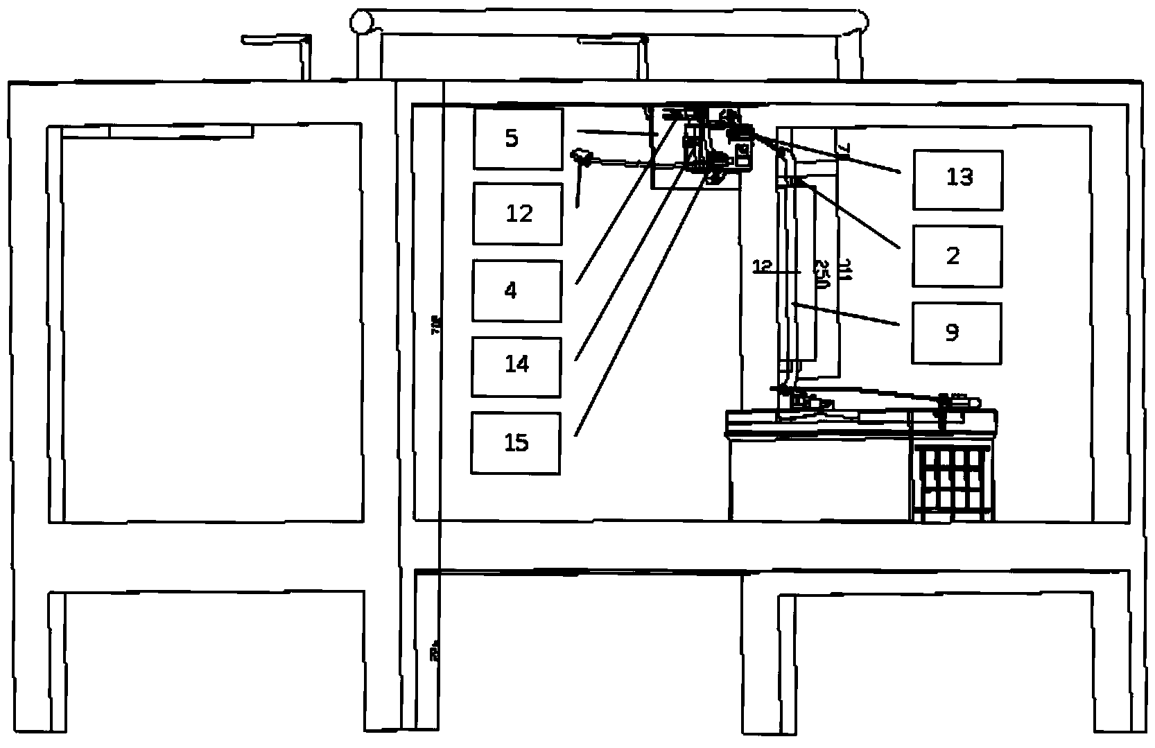 Function test split-mounting table for automobile components