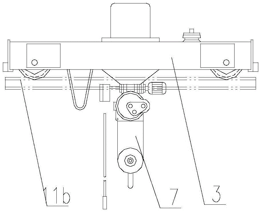 Single-beam overhead crane