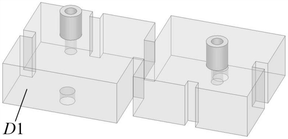 Dual-mode double-ridge dielectric filled filter