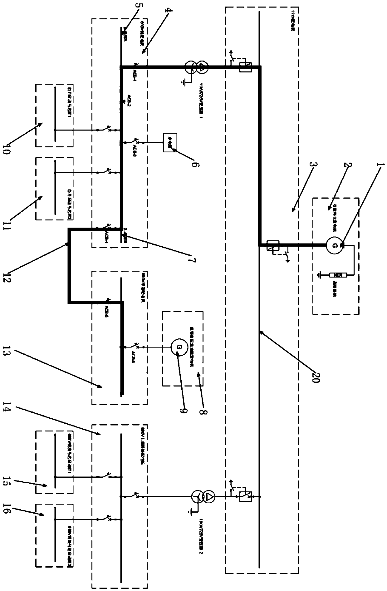 Self-elevating MOPU economical power system