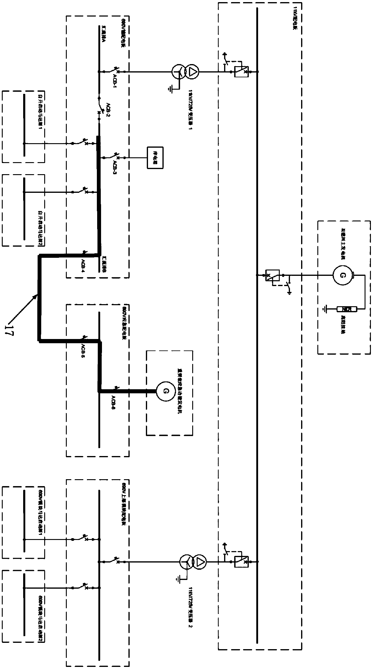 Self-elevating MOPU economical power system