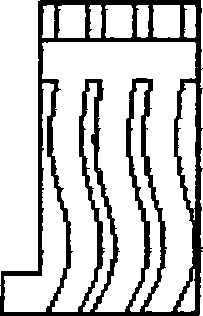 Exhausting structure of thin-wall injection molding die