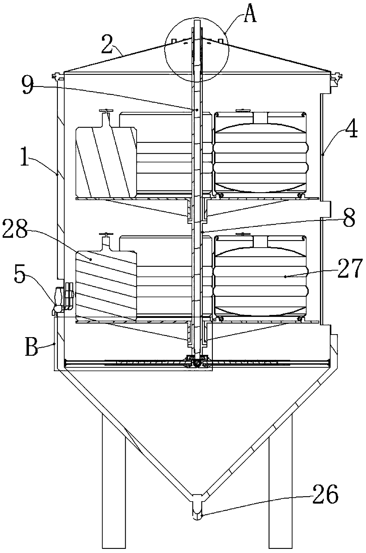 Fermentation and sale dual-use equipment for fermented drinks