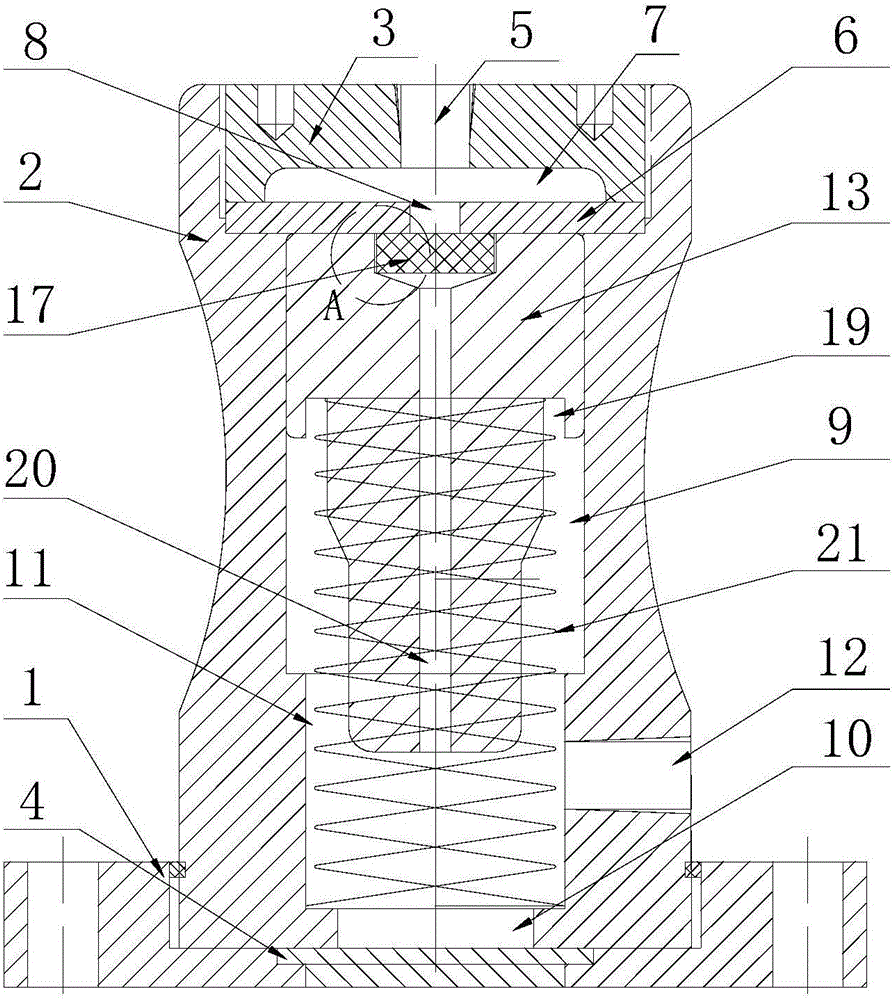 Pneumatic impact type vibrator