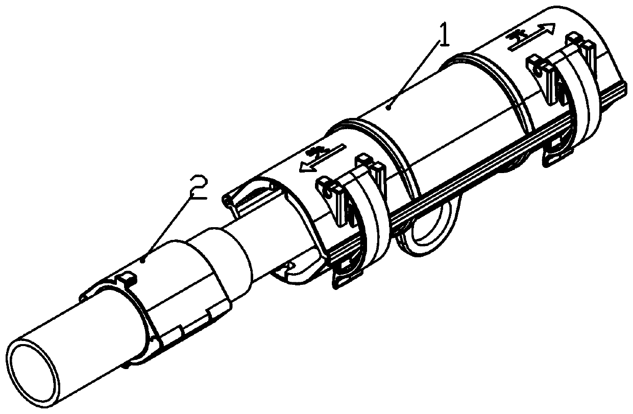 Sliding anti-reverse power supply device